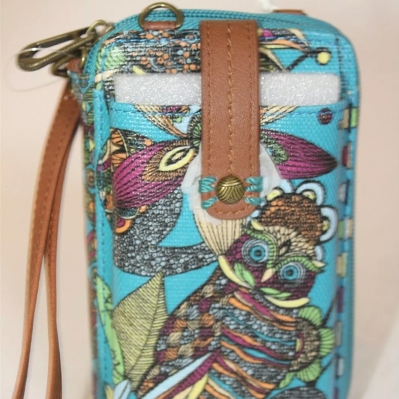 The Sak Handbags - ⭐Sakroots NEW Teal Spirit Desert Smartphone Wristlet Crossbody msrp $38⭐️